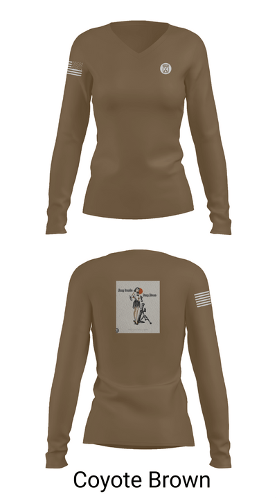 a-co 2-2in 3/10 62534223 Women's Long Sleeve V-neck Shirt -1 17