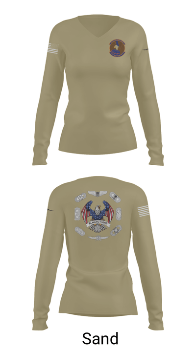 22nd OSS 19012773 Women's Long Sleeve V-neck Shirt - 97