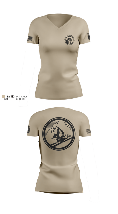 1-87 HCO Women's Short Sleeve V-neck Shirt - 13