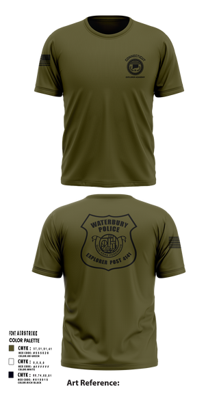 Short Sleeve Performance Shirt, Waterbury Police Explorers, , Teamtime, Team time, sublimation, custom sports apparel, team uniforms, spirit wear, spiritwear, sports uniforms, custom shirts, team store, custom team store, fundraiser sports, apparel fundraiser