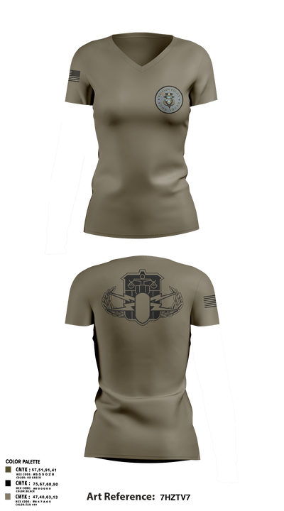 Raleigh Police Bomb Squad 92795368 Women's Short Sleeve V-neck Shirt - 3