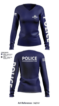 Fargo PD CMT 18649595 Women's Long Sleeve V-neck Shirt - 104