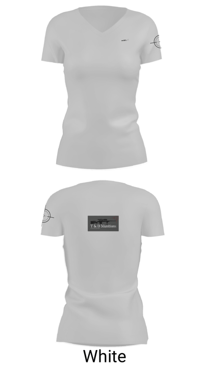 T&D Munitions 93716170 Women's Short Sleeve V-neck Shirt - 19