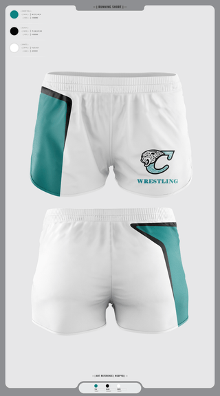 Womens Shorts, Century Wrestling Club, Wrestling, Teamtime, Team time, sublimation, custom sports apparel, team uniforms, spirit wear, spiritwear, sports uniforms, custom shirts, team store, custom team store, fundraiser sports, apparel fundraiser