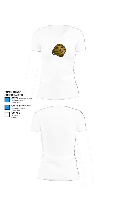 Kelton STEAM Academy Volleyball 61723292 Women's Short Sleeve V-neck Shirt - 18
