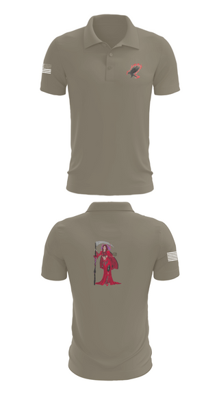 Short Sleeve Performance Polo, A Co. 152 BEB, Army, Teamtime, Team time, sublimation, custom sports apparel, team uniforms, spirit wear, spiritwear, sports uniforms, custom shirts, team store, custom team store, fundraiser sports, apparel fundraiser