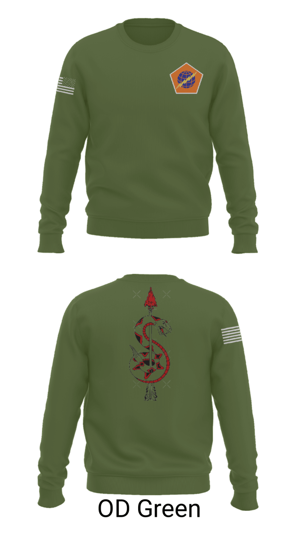 Crew Neck Sweatshirt, 98th Expeditionary Signal Battalion, Army, Teamtime, Team time, sublimation, custom sports apparel, team uniforms, spirit wear, spiritwear, sports uniforms, custom shirts, team store, custom team store, fundraiser sports, apparel fundraiser