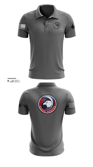 Short Sleeve Performance Polo, Strike Eagle Keeper, Air Force, Teamtime, Team time, sublimation, custom sports apparel, team uniforms, spirit wear, spiritwear, sports uniforms, custom shirts, team store, custom team store, fundraiser sports, apparel fundraiser