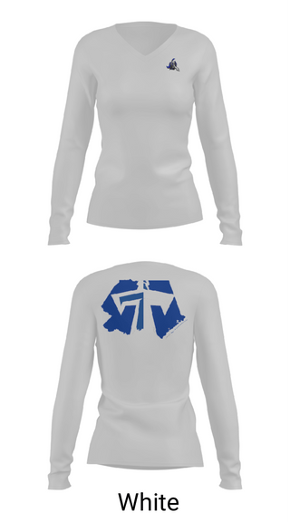 Womens Long Sleeve Vneck Shirt, Heide Trask Senior High School Wrestling, Wrestling, Teamtime, Team time, sublimation, custom sports apparel, team uniforms, spirit wear, spiritwear, sports uniforms, custom shirts, team store, custom team store, fundraiser sports, apparel fundraiser