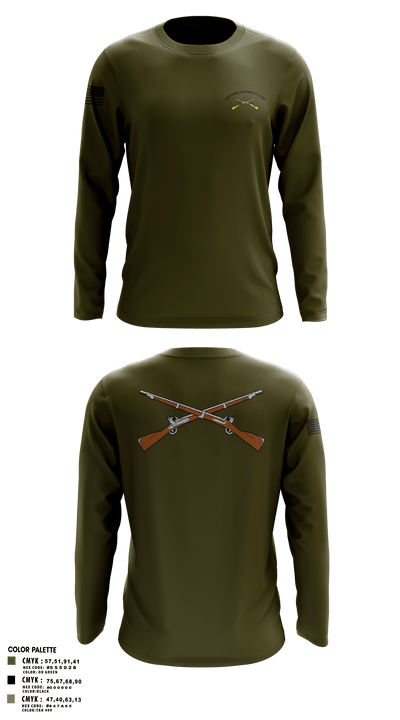 2ND Platoon, Blackhawk CO, 4-6 INF 33052175 Long Sleeve Performance Shirt 105