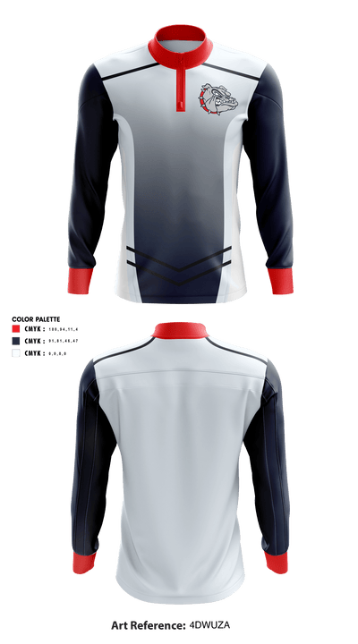 Plainview High School Volleyball 46970180 Quarter Zip Jacket - 40