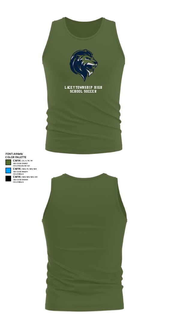 Tank Top, Lacey Township High School Soccer, Men's Soccer, Teamtime, Team time, sublimation, custom sports apparel, team uniforms, spirit wear, spiritwear, sports uniforms, custom shirts, team store, custom team store, fundraiser sports, apparel fundraiser