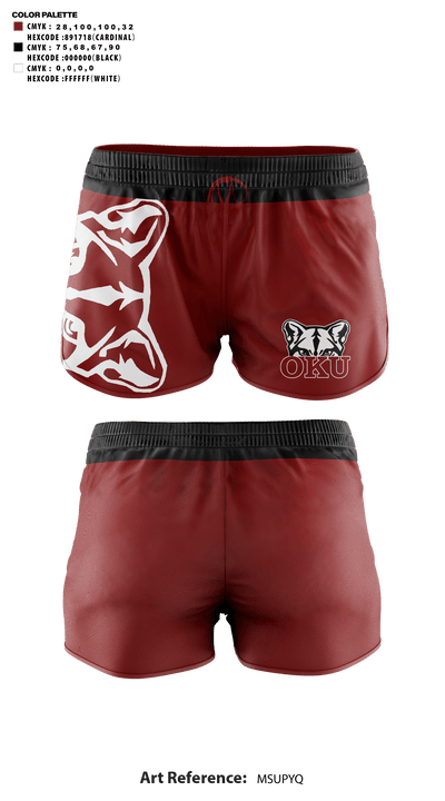 Oklahoma Union Senior High School Cheer 23375182 Women's Shorts - 41