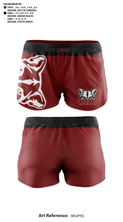 Womens Shorts, Oklahoma Union Senior High School Cheer, Cheer, Teamtime, Team time, sublimation, custom sports apparel, team uniforms, spirit wear, spiritwear, sports uniforms, custom shirts, team store, custom team store, fundraiser sports, apparel fundraiser
