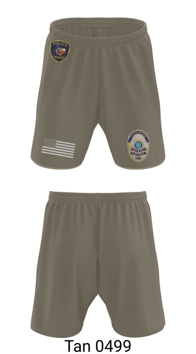 Crowley Police Department 8097883 Athletic Shorts With Pockets - 66