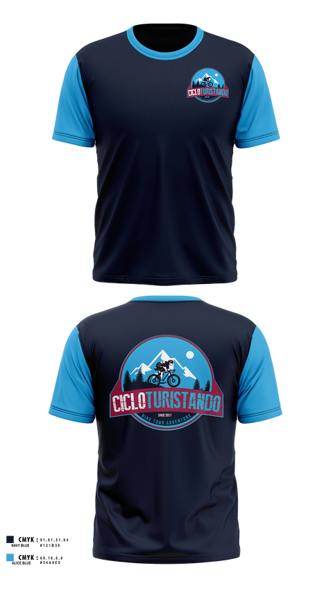 Short Sleeve Performance Shirt, Cicloturistando, Cross Country, Teamtime, Team time, sublimation, custom sports apparel, team uniforms, spirit wear, spiritwear, sports uniforms, custom shirts, team store, custom team store, fundraiser sports, apparel fundraiser