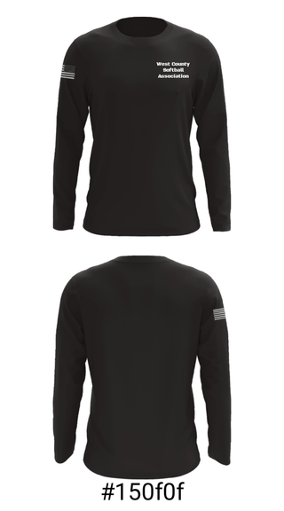 Long Sleeve Performance Shirt, West County Softball Association, Softball, Teamtime, Team time, sublimation, custom sports apparel, team uniforms, spirit wear, spiritwear, sports uniforms, custom shirts, team store, custom team store, fundraiser sports, apparel fundraiser