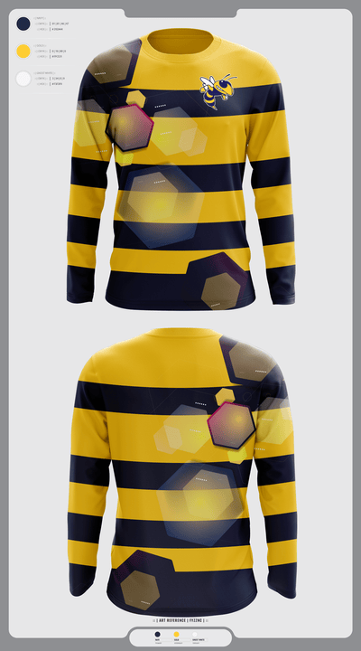 Wynne Yellowjackets 78568306 Long Sleeve Performance Shirt - 38