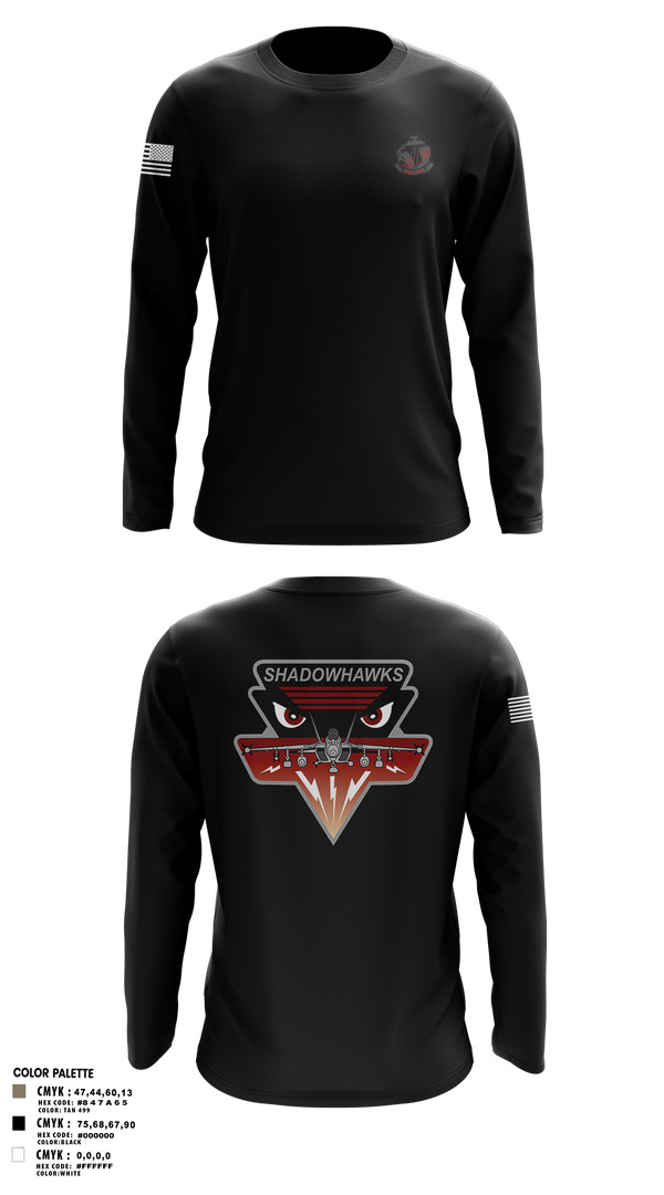 Long Sleeve Performance Shirt, VAQ-141, Navy, Teamtime, Team time, sublimation, custom sports apparel, team uniforms, spirit wear, spiritwear, sports uniforms, custom shirts, team store, custom team store, fundraiser sports, apparel fundraiser