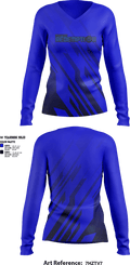 Midwest Redemption 43658084 Women's Long Sleeve V-neck Shirt -1 1