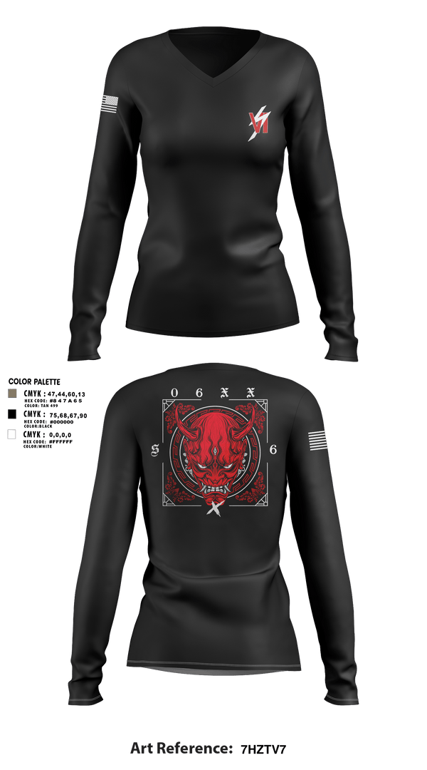 Women's Long Sleeve Vneck Shirt, 3d SGX, Marines, Teamtime, Team time, sublimation, custom sports apparel, team uniforms, spirit wear, spiritwear, sports uniforms, custom shirts, team store, custom team store, fundraiser sports, apparel fundraiser