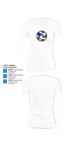 waseca bluejays 96588785 Women's Short Sleeve V-neck Shirt - 18