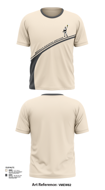 Medina’s cleaning services 68179867 Short Sleeve Performance Shirt - 102