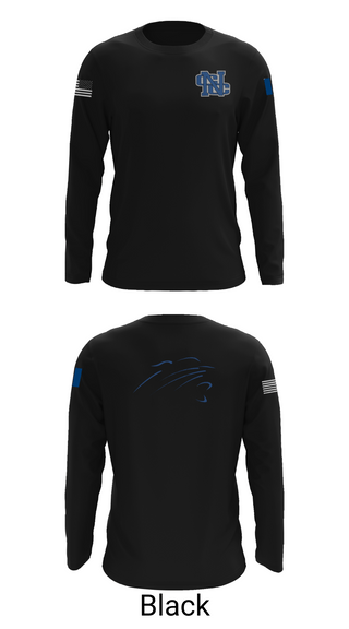 Long Sleeve Performance Shirt, Nouvel Catholic Central High School Bowling, Bowling, Teamtime, Team time, sublimation, custom sports apparel, team uniforms, spirit wear, spiritwear, sports uniforms, custom shirts, team store, custom team store, fundraiser sports, apparel fundraiser