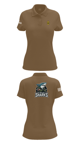 Womens Short Sleeve Performance Polo, Pearl City Army Recruiting Station, Army, Teamtime, Team time, sublimation, custom sports apparel, team uniforms, spirit wear, spiritwear, sports uniforms, custom shirts, team store, custom team store, fundraiser sports, apparel fundraiser