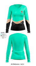 Love Burn Fashion Brand 1669137 Women's Long Sleeve V-neck Shirt - 1
