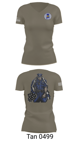 Womens Short Sleeve Vneck Shirt, Alabama Department of Corrections, Police, Teamtime, Team time, sublimation, custom sports apparel, team uniforms, spirit wear, spiritwear, sports uniforms, custom shirts, team store, custom team store, fundraiser sports, apparel fundraiser