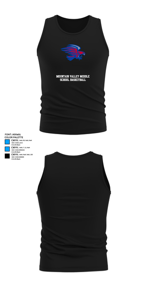 Tank Top, Mountain Valley Middle School Basketball, Women's Basketball, Teamtime, Team time, sublimation, custom sports apparel, team uniforms, spirit wear, spiritwear, sports uniforms, custom shirts, team store, custom team store, fundraiser sports, apparel fundraiser