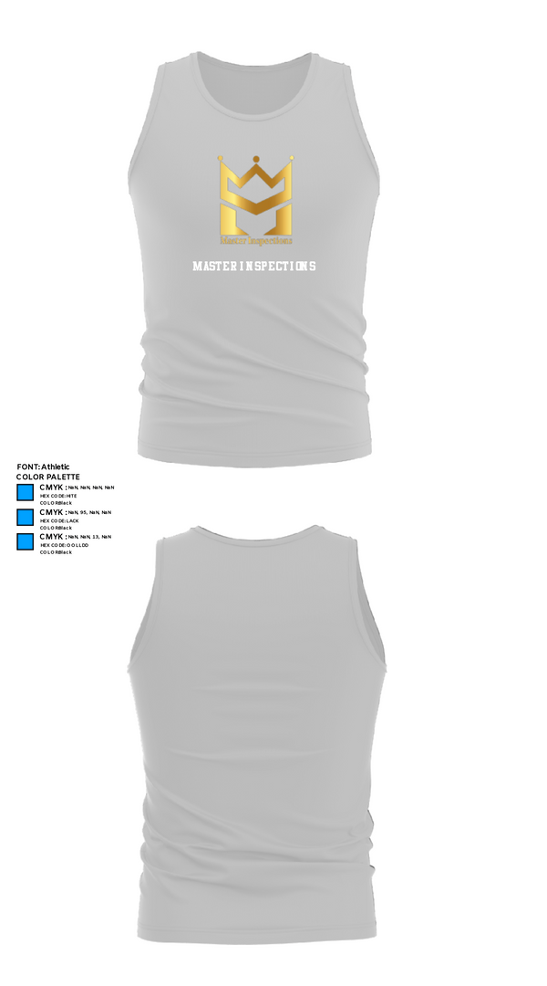 Tank Top, Master Inspections, , Teamtime, Team time, sublimation, custom sports apparel, team uniforms, spirit wear, spiritwear, sports uniforms, custom shirts, team store, custom team store, fundraiser sports, apparel fundraiser