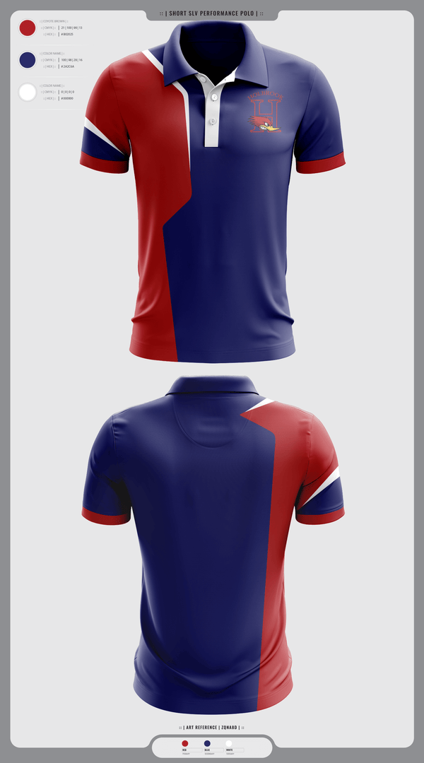 Short Sleeve Performance Polo, Holbrook High School Wrestling, Wrestling, Teamtime, Team time, sublimation, custom sports apparel, team uniforms, spirit wear, spiritwear, sports uniforms, custom shirts, team store, custom team store, fundraiser sports, apparel fundraiser