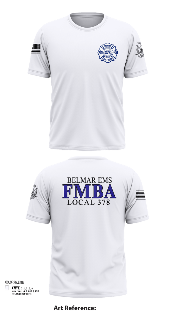 Short Sleeve Performance Shirt, Belmar FMBA, Fire Department, Teamtime, Team time, sublimation, custom sports apparel, team uniforms, spirit wear, spiritwear, sports uniforms, custom shirts, team store, custom team store, fundraiser sports, apparel fundraiser