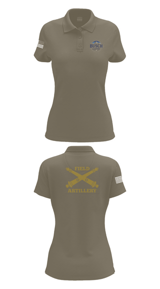 Womens Short Sleeve Performance Polo, Busch Latte, Army, Teamtime, Team time, sublimation, custom sports apparel, team uniforms, spirit wear, spiritwear, sports uniforms, custom shirts, team store, custom team store, fundraiser sports, apparel fundraiser