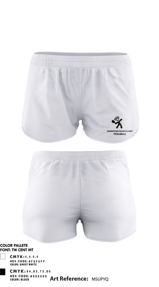 Womens Shorts, Downtown Montgomery Pickleball Crew, Spirit Store, Teamtime, Team time, sublimation, custom sports apparel, team uniforms, spirit wear, spiritwear, sports uniforms, custom shirts, team store, custom team store, fundraiser sports, apparel fundraiser