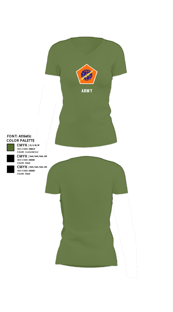 Women's Short Sleeve Vneck Shirt, 98th Expeditionary Signal Battalion, Army, Teamtime, Team time, sublimation, custom sports apparel, team uniforms, spirit wear, spiritwear, sports uniforms, custom shirts, team store, custom team store, fundraiser sports, apparel fundraiser