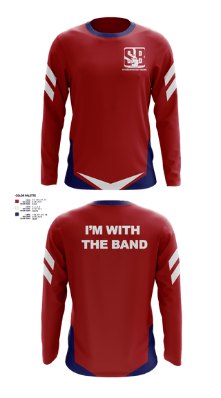Long Sleeve Performance Shirt, Sturgeon Bay High School Band, Spirit Store, Teamtime, Team time, sublimation, custom sports apparel, team uniforms, spirit wear, spiritwear, sports uniforms, custom shirts, team store, custom team store, fundraiser sports, apparel fundraiser