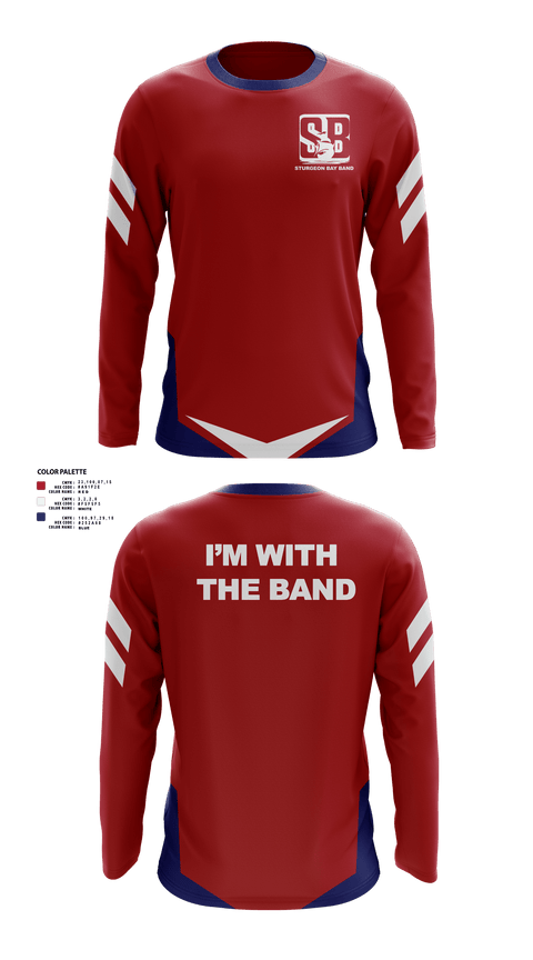 Long Sleeve Performance Shirt, Sturgeon Bay High School Band, Spirit Store, Teamtime, Team time, sublimation, custom sports apparel, team uniforms, spirit wear, spiritwear, sports uniforms, custom shirts, team store, custom team store, fundraiser sports, apparel fundraiser