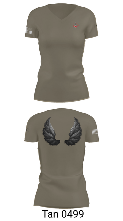 WarriorPrep 14749661 Women's Short Sleeve V-neck Shirt - 65
