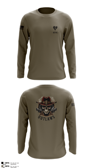 Long Sleeve Performance Shirt, Outlaw Platoon, , Teamtime, Team time, sublimation, custom sports apparel, team uniforms, spirit wear, spiritwear, sports uniforms, custom shirts, team store, custom team store, fundraiser sports, apparel fundraiser