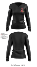 Usasoc 85355509 Women's Long Sleeve V-neck Shirt -1 3