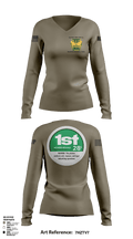 28th MP Company 42431415 Women's Long Sleeve V-neck Shirt -1 133