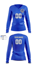 Bradwell Institute Volleyball 8244530 Women's Long Sleeve V-neck Shirt - 12
