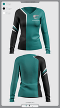 Century Wrestling Club 44177344 Women's Long Sleeve V-neck Shirt - 1