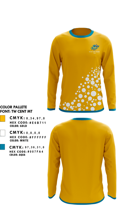 College of Mount Saint Vincent Golf 81896677 Long Sleeve Performance Shirt - 1