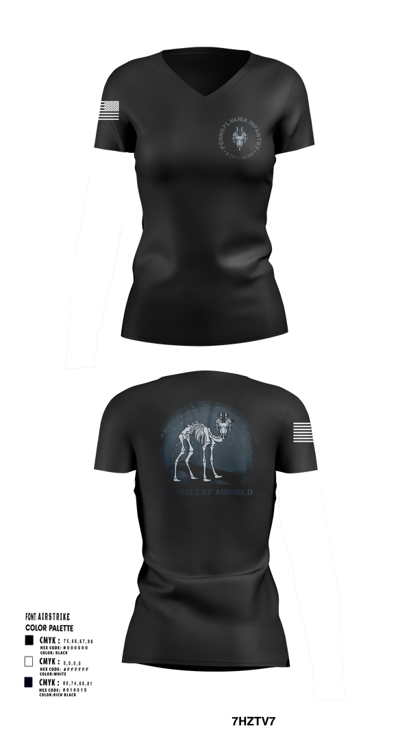 Womens Short Sleeve Vneck Shirt, 1-112 INF Assassins, , Teamtime, Team time, sublimation, custom sports apparel, team uniforms, spirit wear, spiritwear, sports uniforms, custom shirts, team store, custom team store, fundraiser sports, apparel fundraiser