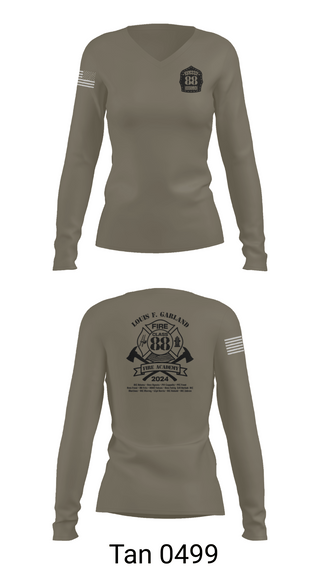 Womens Long Sleeve Vneck Shirt, Class 88, Air Force, Teamtime, Team time, sublimation, custom sports apparel, team uniforms, spirit wear, spiritwear, sports uniforms, custom shirts, team store, custom team store, fundraiser sports, apparel fundraiser