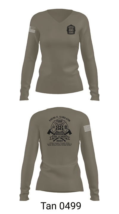 Class 88 25080920 Women's Long Sleeve V-neck Shirt - 77